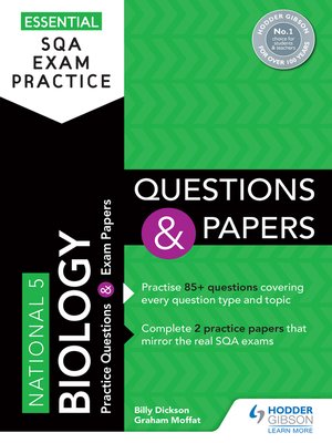 cover image of Essential SQA Exam Practice: National 5 Biology Questions and Papers
